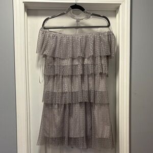 Silver Tiered Dress